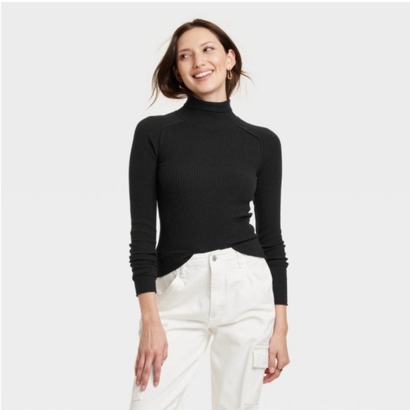 Universal Thread Tops - Universal Thread Ribbed Turtle Neck Top